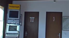 Internet is available at reception in Avenches Youth Hostel
